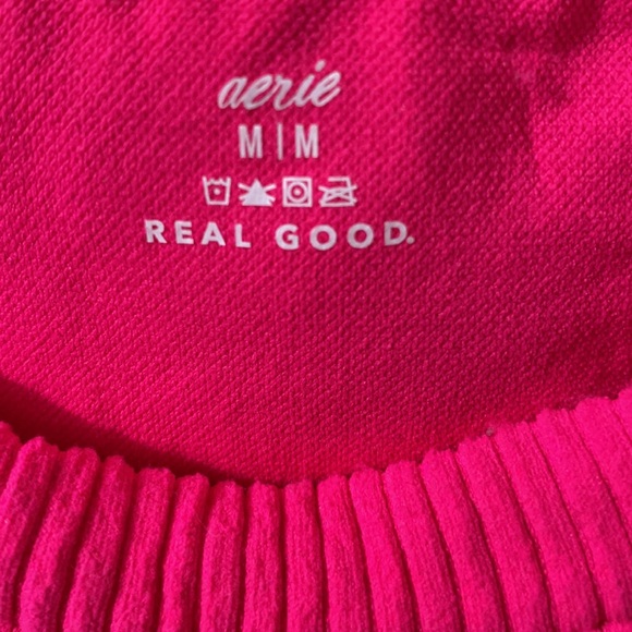 Aerie stretchy hot pink halter top💕 - Picture 3 of 4